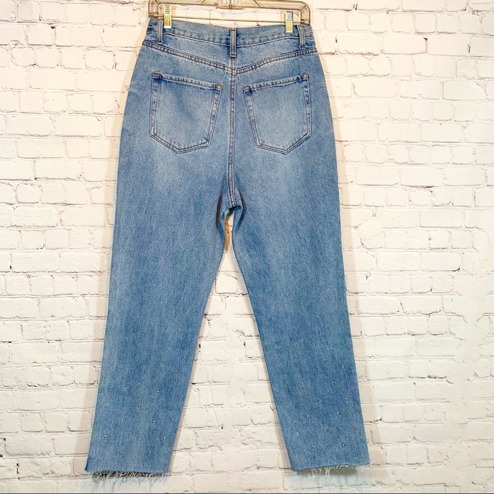 Simple Society Jeans Straight Super high rise Bling - Picture 4 of 7